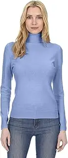 [STATE FUSIO] Women's Cashmere Wool Long Sleeve Pullover Turtleneck Sweater Premium Quality
