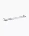 Double Square Round Towel Rail Holder Shelf Wall Mounted Brass Chrome Bath 600