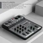 Small 4 Channel Mixing Console Professional for Karaoke Meeting Live Event