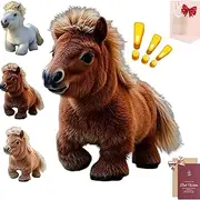 My Realistic Robot Ponys Walks, Barks, and Wags Its Tail - just Like The Real Thing, Electric Interactive Walking Toy Simulation Horse, Realistic Robot Ponys