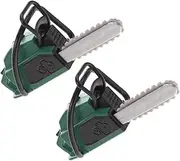 Realistic Mini Chainsaw Ornament Set for Miniature Garden Layouts DIY Home Decor Green