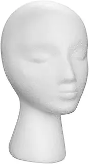 VICASKY 1Pc Display Mannequin Head Stand for Wig Hat and Headpiece Lightweight Model for Salon Photography and DIY Projects for Hair Experts and Students