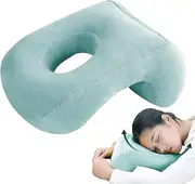 Face Down Pillow - Comfortable Soft Sleeping Pillow With Arm Hole, Donut Face Pillow Massage Head Cradle Facedown Desk Neck Support Pillow For Napping
