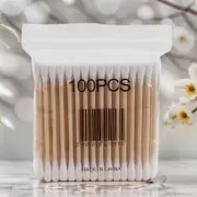 100/500/1000 Double Head Cotton Swab Women Makeup Cotton Buds Tip Wood Sticks No
