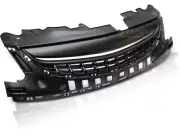 Parrilla delantera Parachoques Rejilla central for Opel Corsa D 11-14 Matt Black