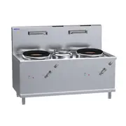 Luus WV-1A1P1A 2 Air-Blast Burners & 1 Centre-Pot Fo San Wok - WV-1A1P1A-LU