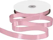 Gliberli Dusty Pink Satin Ribbon 7/8 inch X 100 Yards Fabric Large Ribbons for Gift Wrapping Bows Bouquet Sewing Craft Home Decor Hair Floral