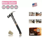Durable 28 oz Carbon Steel Framing Hammer with Rip Claw & Side Nail Puller