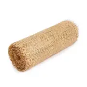 36" Width Square Rattan Cane Webbing Roll 15 Feet Fine Radio Net Mesh Pre Wov...