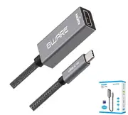 8W-USBCHDMIF - 8ware 10cm USB-C to HDMI Male-Female Adapter Converter Cable Retail Pack for PC Laptop iPad MacBook Pro/Air Surface Dell XPS to Monitor Projector TV
