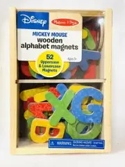 Mickey Mouse Alphabet Magnets Storage Box Included Melissa Doug Disney New