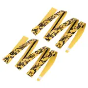 2Pcs PU Tennis Racket Overgrip Non-Slip Grip Tape with Damping Ridges, Yellow