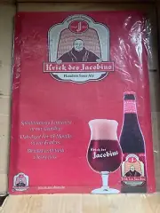 Cuvee Des Jacobins Belgian Beer Tin Sign Tin Tacker Flanders Sour Ale Version 2
