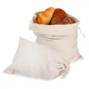 Bolsas para pan, paquete de 2 bolsas de lino para pan, bolsas para pan casero