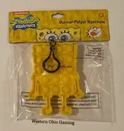 SpongeBob SquarePants Yellow Popper Fidget Keychain NEW