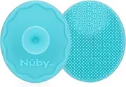 Nuby Scrubbies Silicone Bath Brush - Baby Essentials - Baby Bath Accessories - (2-Pack) Blue