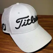 Titleist Men's Tour Performance Mesh Golf Hat Cap White SnapBack Mesh 2024