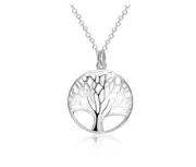 Hollow Tree of Life 925 Sterling Silver Necklace