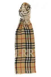 BURBERRY Check Wool Scarf
