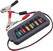 Battery Tester Alternator Automotive Scanner para Autos Rechargable Batteries Battery Analyzer C Rechargeable Batteries Battery Load Test Generator Battery Measurer Abs Grey