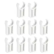 PVC Pipe Clamps Clips, 20pcs for 25mm(1") OD Hose Hanger Support, White