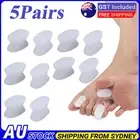 5pair Silicone Gel Toe Separator Straightener Relief Hallux Valgus Pain Friction