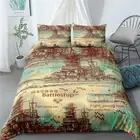 Green Battleship Single/Double/Queen/King Bed Quilt/Doona/Duvet Cover Set Linen