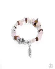 Paparazzi Earthy Earning Pink Bracelet NWT