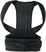 Unisex Adjustable Back Corrector Brace Shoulder Support Belt Orthopedic Men Women Black Corsets