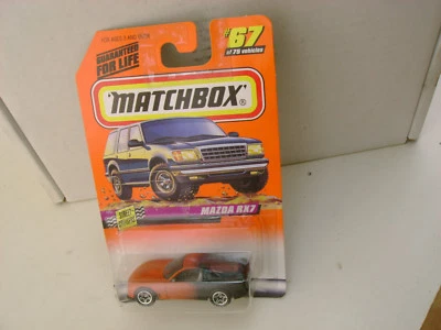 1997 MATCHBOX SUPERFAST #67 BRONZE & BLACK MAZDA RX7 NEW ON CARD
