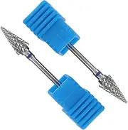 LALADEFIEE 2pcs Nail Polish Tool Manicure Supplies Nail File Tools Cuticle Drill Bits for Manicure Nail Grinding Bits Nail Polish Bits Cuticle Manicure Drill Bits Drill Tools
