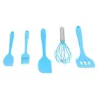 HG (Blue)5Pcs/Set Silicone Spatula DIY Kitchen Utensil Baking Tool Cake