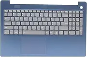 Laptop PalmRest&Keyboard for Lenovo IdeaPad Slim 3 15IRU8 English US 5CB1L45593 with Backlight Fingerprint Touchpad Blue New