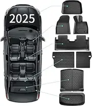 for BYD Seal 2024-2025 3D Floor mats and Trunk Liner Mats & Second Row seat Back mats Maximum Coverage, All-Weather Slip Resistant, Durable/XPE+TPR Noise-reducing Rubber 8-Piece Set (AU RHD)