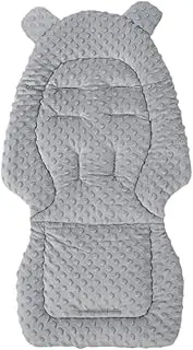Baby Stroller Liner, Reversible Cushion, Soft Bean Down, Breathable Oxford Cloth, Thickened Padding, (40 x 80 cm, Grey), Perfect For Pushchair, Vehicle Seat, Comfort Support