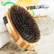 Bamboo Dog Palm Bristle Brush Grooming Skin Massage Prevent Dry Skin