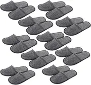 HONMEET 10 Pack Disposable Slip Slippers for Home Guest Use Hotel Travel Comfortable Safe