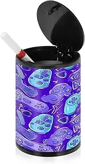 Smoke Free Ashtrays For Cigarettes Game Joystick Blue Purple Outdoor Cigarette Butt Receptacle Decorative Car Cup Holder Ash Tray Car Cup Holder Patio Kitchen Office
