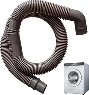 Portable Washing Machine Hose - 75 Degree Elbow Discharge Hose,Corrugated Installation Washer Hose Drain Replacement for Most Washing Machines & Dryers Puchen