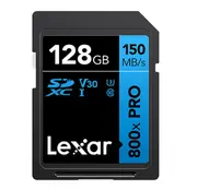 Lexar High-Performance 800x PRO 128GB SDHC /SDXC UHS-I Card BLUE Series up to 150MB/s1 shoot high-quality images and stunning 1080p Full-HD and 4K U
