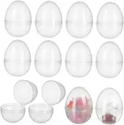 HANABASS 20Pcs Clear Eggs Refillable Egg Boxes for for Creative and Table Decorations
