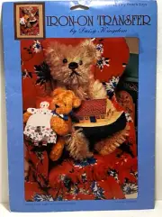 1992 DAISY KINGDOM IRON ON TRANSFER #6711 TINY BEARS TOYS