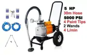 5 HP 5000 PSI NEW AIRLESS PAINT SPRAYER SPRAY GUN 2x500mm wand 5/15 /17/ 19 6/21
