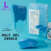 Insoles Shoe Inserts Arch Support for Plantar Fasciitis Foot Pads Gel Half L