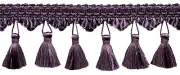 Tassel Fringe Trim, Style# TFSS0225, Color# H07 - Eggplant Purple [27 Yards]