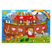 Bigjigs Toys Children's Wooden Noah's Ark Floor Jigsaw Puzzle (48 Piece)