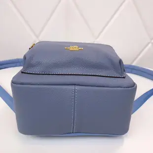 Coach 38263 新款mini素面全牛皮雙肩包女包 後背包 附購買憑證