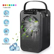 Portable Mini 3-in-1 Air Conditioner/Cooler/Humidifier 7 LED Lights UV Lamp NEW!