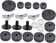 Kisangel 1 Set Drum Kit Accessory Non Slip Cymbal Felt Pad Set for Drummers Durable Drum Cymbal Gadgets to Enhance Sound Quality and Performance for Beginners