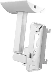 yuksok Speaker Ceiling Mounting Bracket Mount Holder Simple High Load Capacity Sturdy Easy Assembly Adjustable for Surround Speakers, White